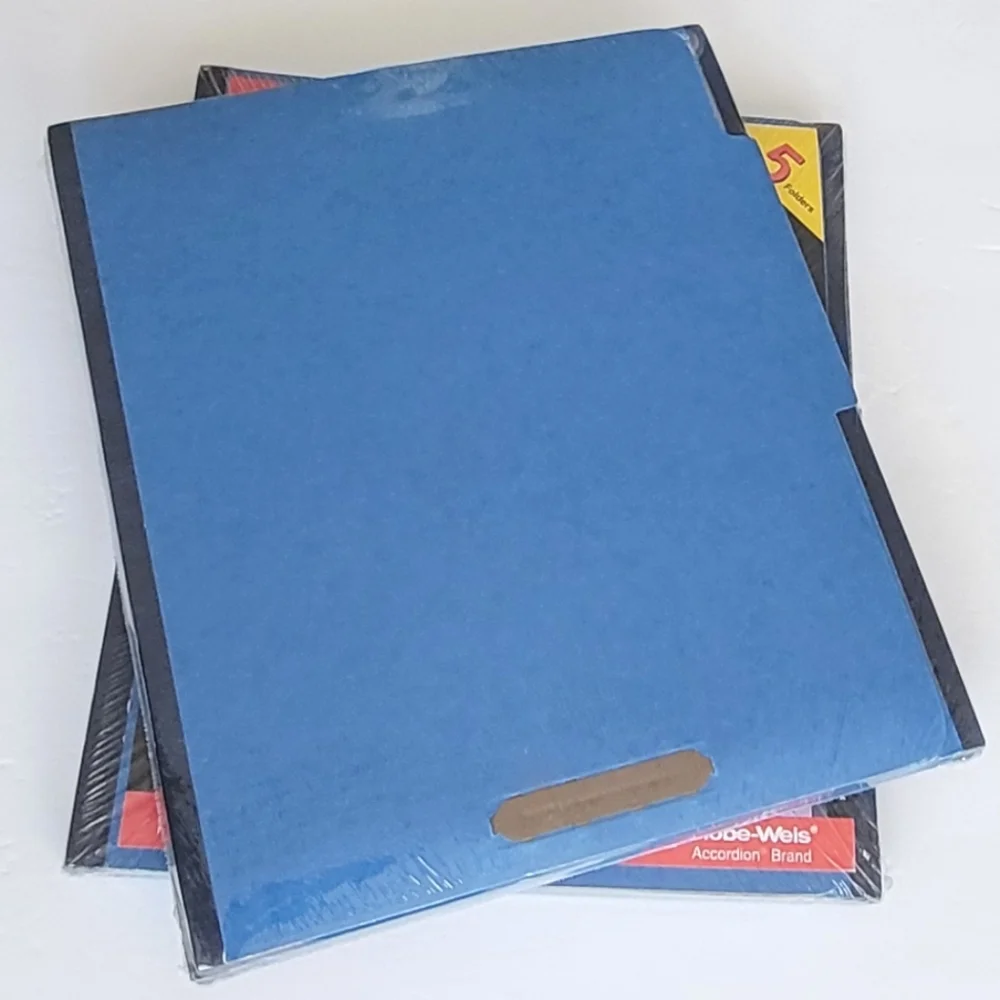 Globe Weis Durable Pressboard Classification Folders 5-pack. New.